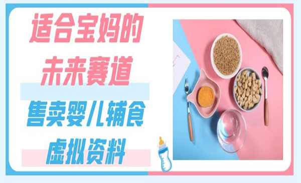 出售婴儿辅食虚拟资料项目-柚子网创