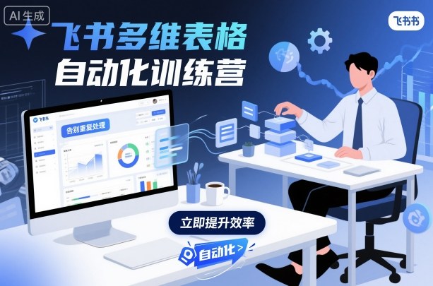 飞书多维表格自动化训练营，手把手教你告别重复处理，用多维表格开启高效办公新模式-柚子网创