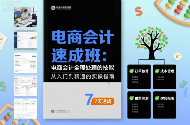 电商会计速成班，电商会计全程处理的技能-柚子网创