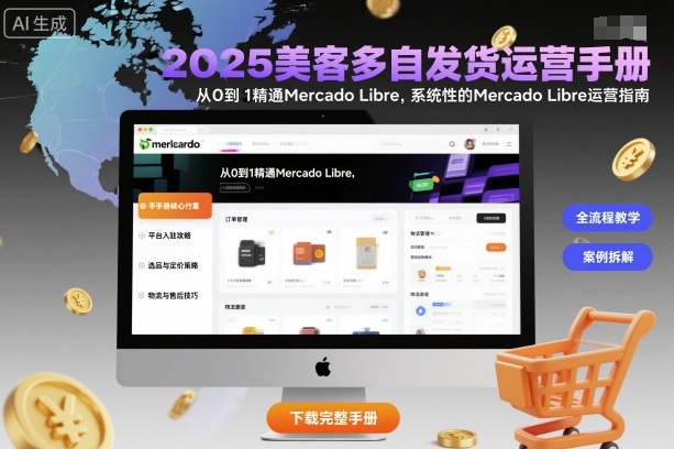 2025美客多自发货运营手册：从0到1精通Mercado Libre，系统性的Mercado Libre运营指南-柚子网创