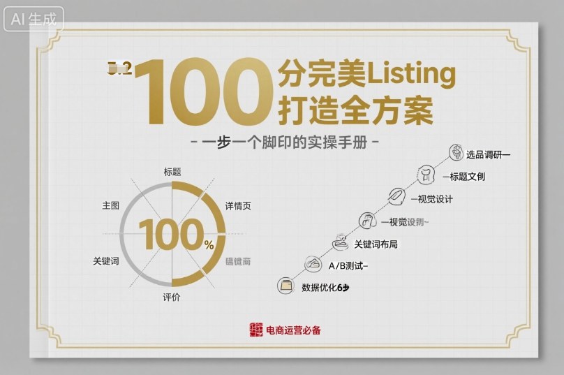 100分完美Listing打造全方案，想要完美listing必须是需要一步一个脚印的-柚子网创