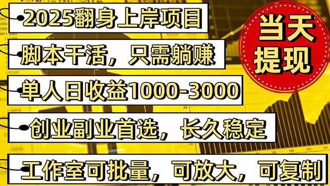 （16225期）稳定八年美金掘金2.0脚本干活，只需躺赚。单人日收益1000-3000可批量、…-柚子网创