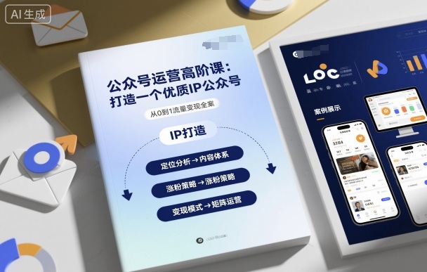 公众号运营高阶课，打造一个优质IP公众号-柚子网创
